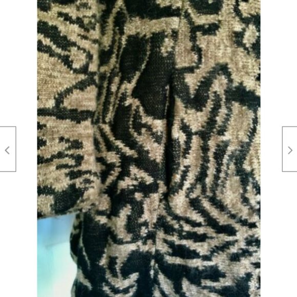 Anthropologie Field Flower Jacquard Sweater Coat - Picture 8 of 9